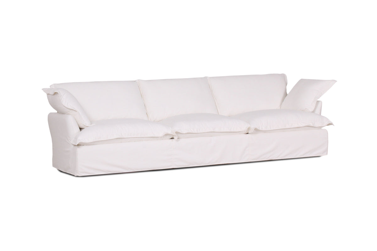 June Oversized Cloud Slip Covered 3.5 Seater Banana Home