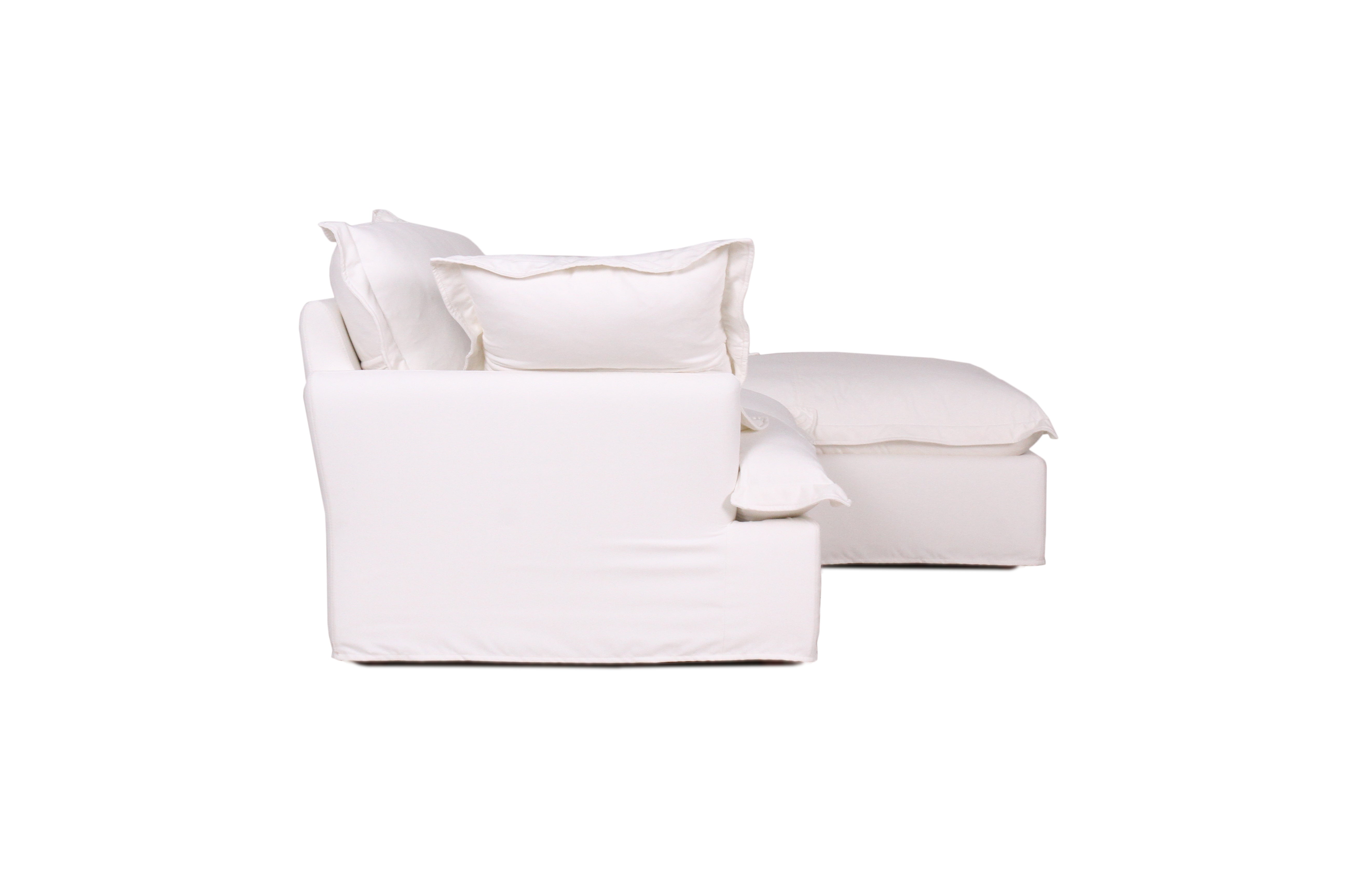 June | Oversized Cloud Slip Covered Chaise