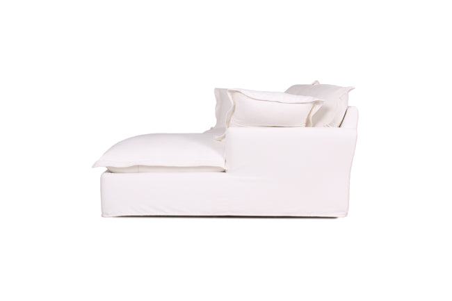 June | Oversized Cloud Slip Covered Chaise