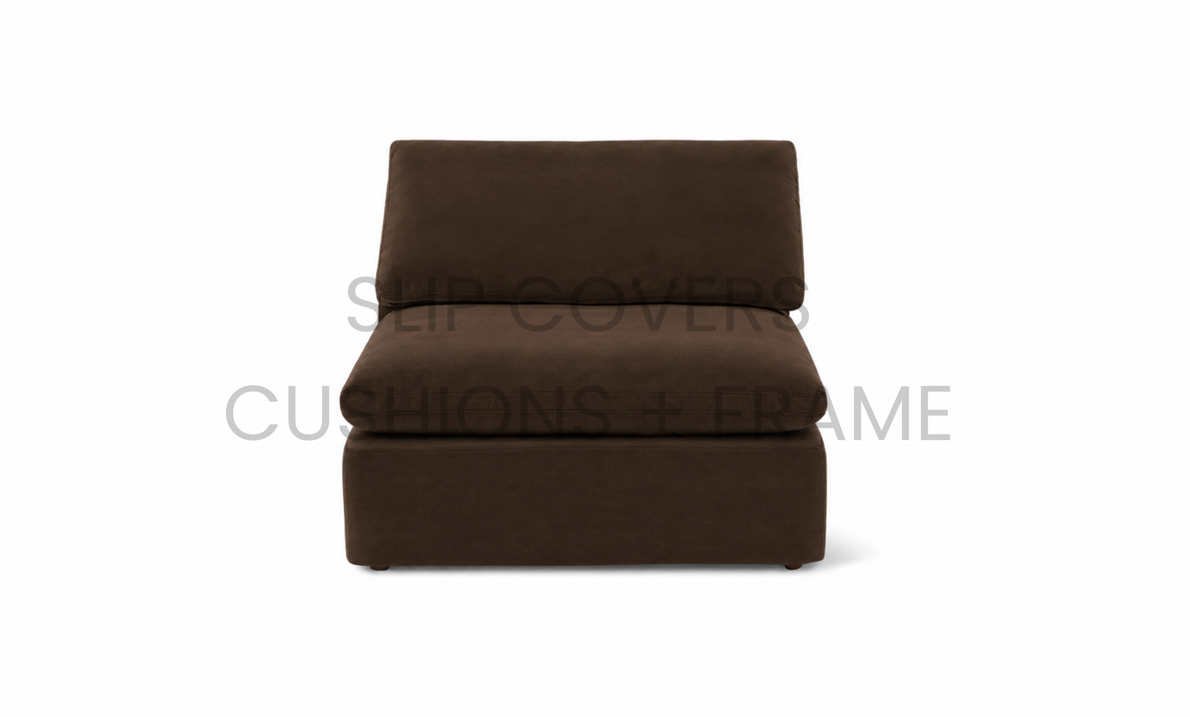 Couch Cover/ Slip Cover Only - Cloud Armless Chair | Feather Down
