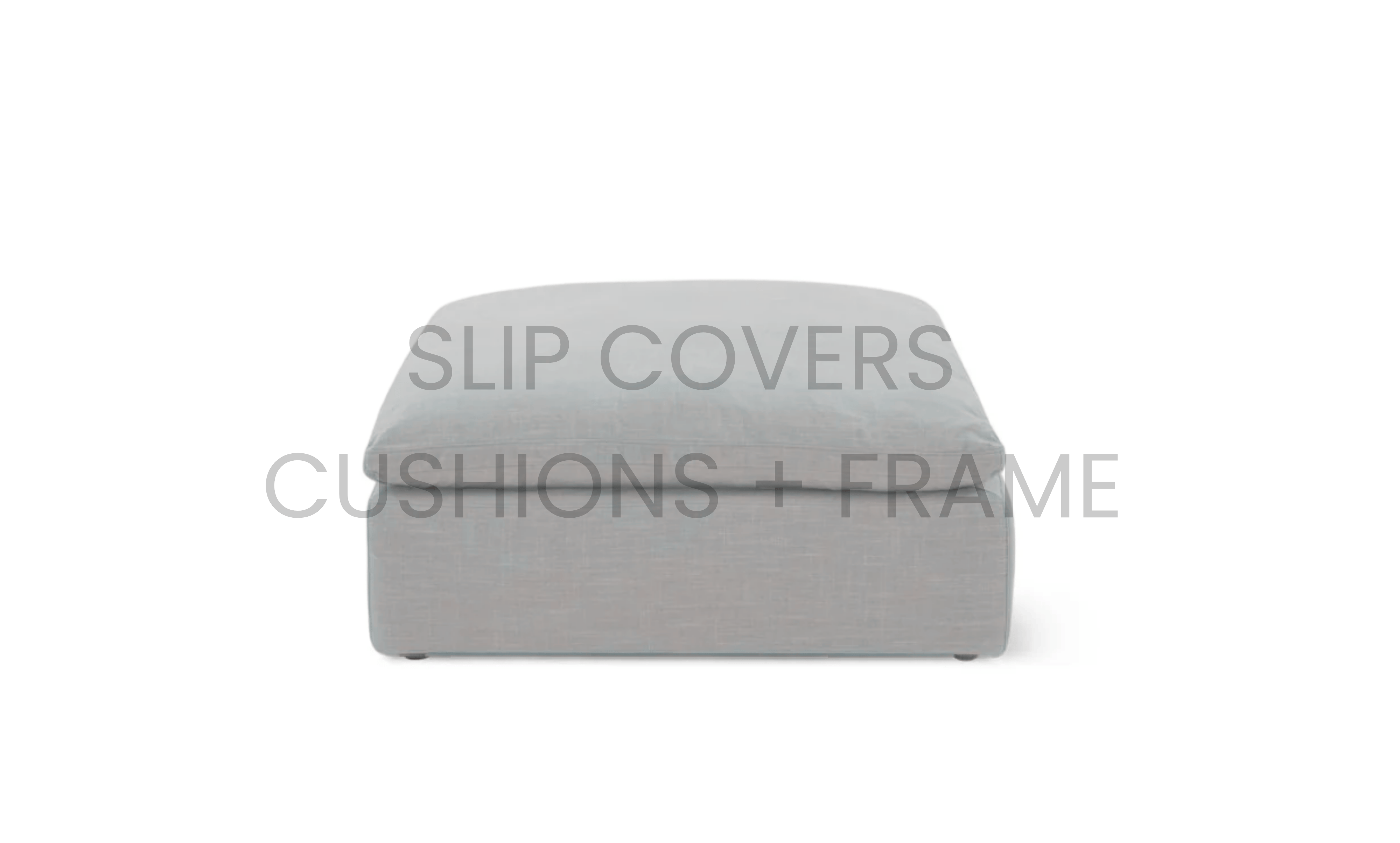 Couch Cover/ Slip Cover Only - Cloud Ottoman | Feather Down