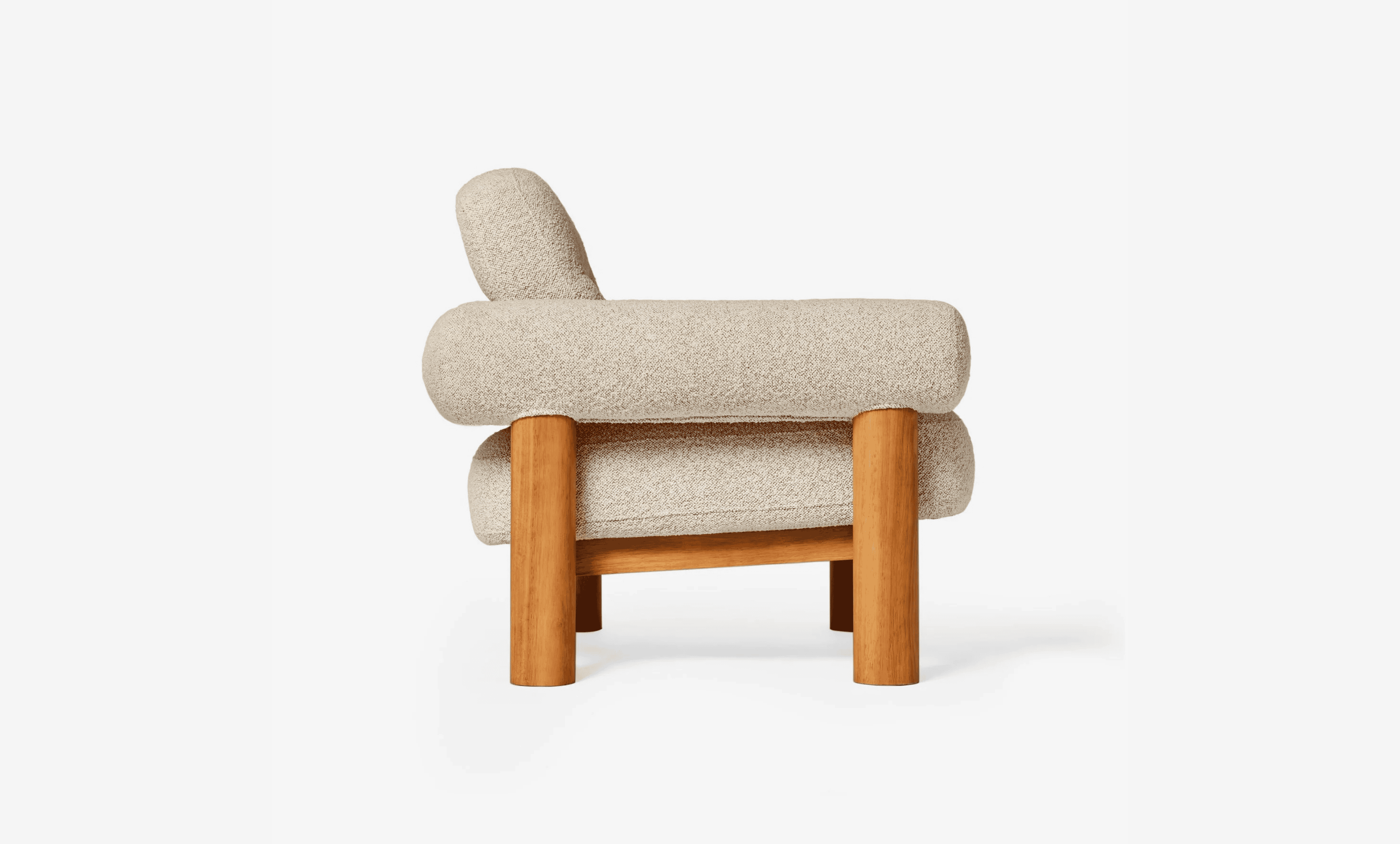 Ives Chair in Pax Boucle Off White