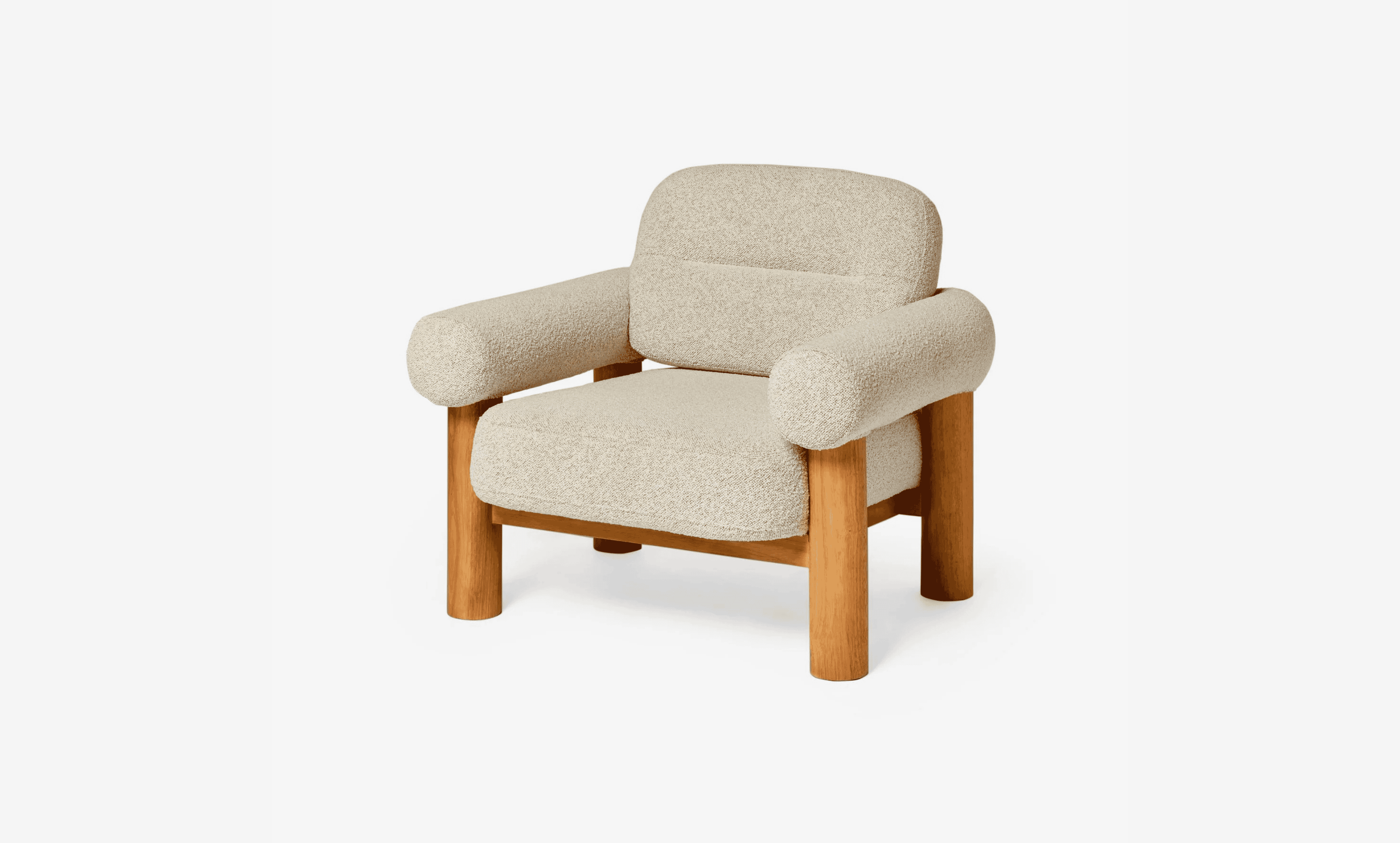 Ives Chair in Pax Boucle Off White