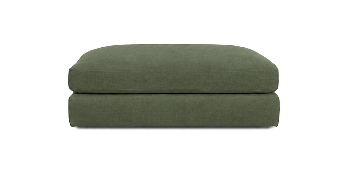 Cloud Cove Ottoman in Heritage Green