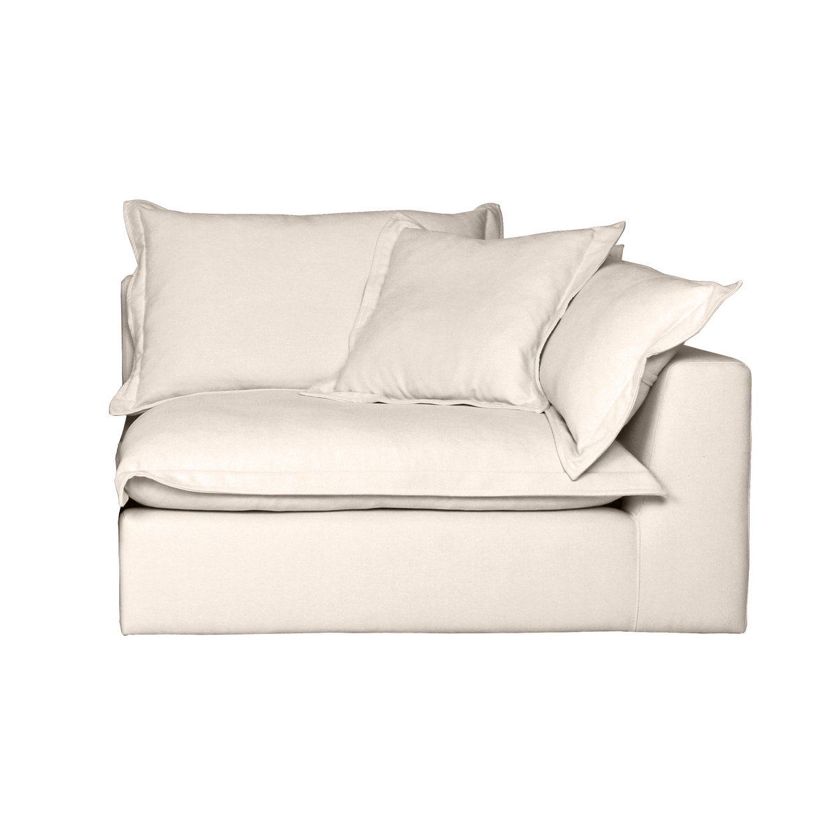 Cloud Cosy Feather Cloud Modular Couch End Chair (Right) Banana Home