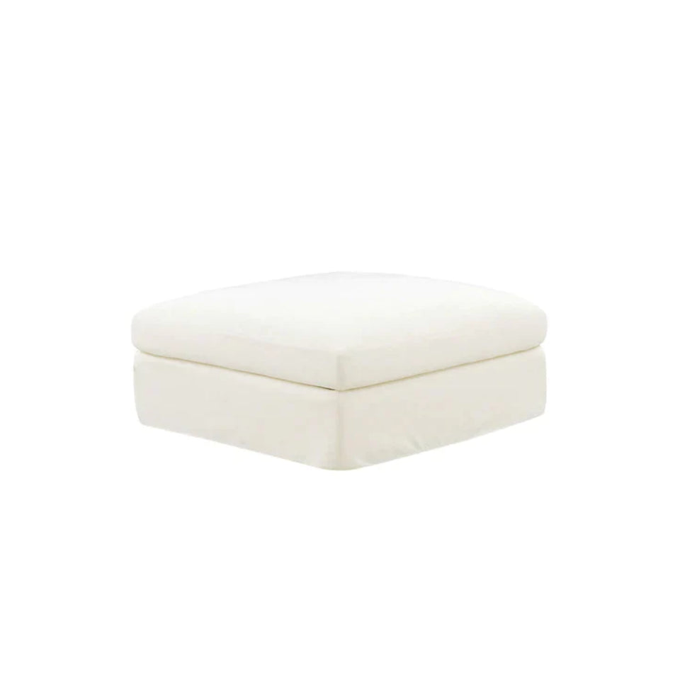 Bayside | Linen Feather Modular Couch Ottoman