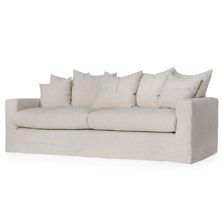Hampton | Linen Feather Sofa 3 Seater