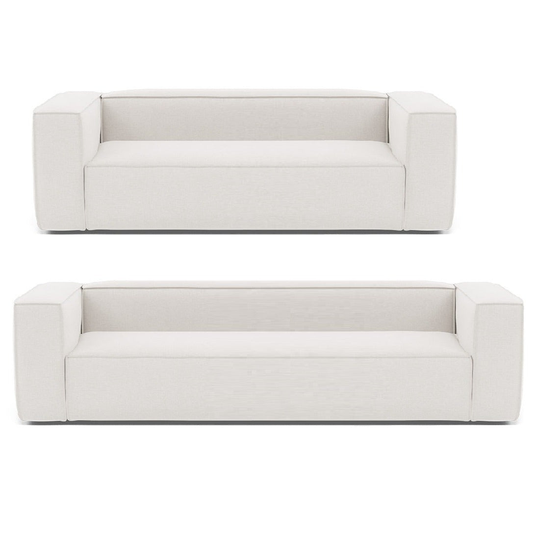 Baree | Fabric 3.5 Seater Boxy Sofa