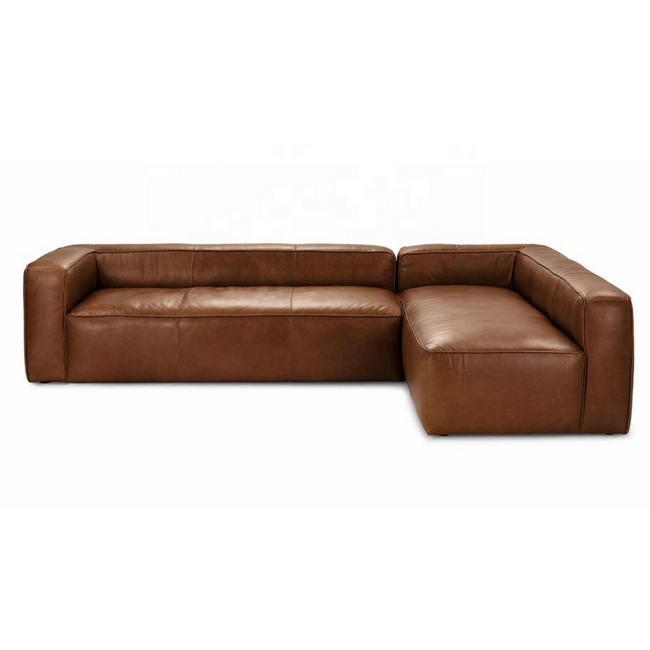 Baree | Leather Modular Sofa - Banana Home