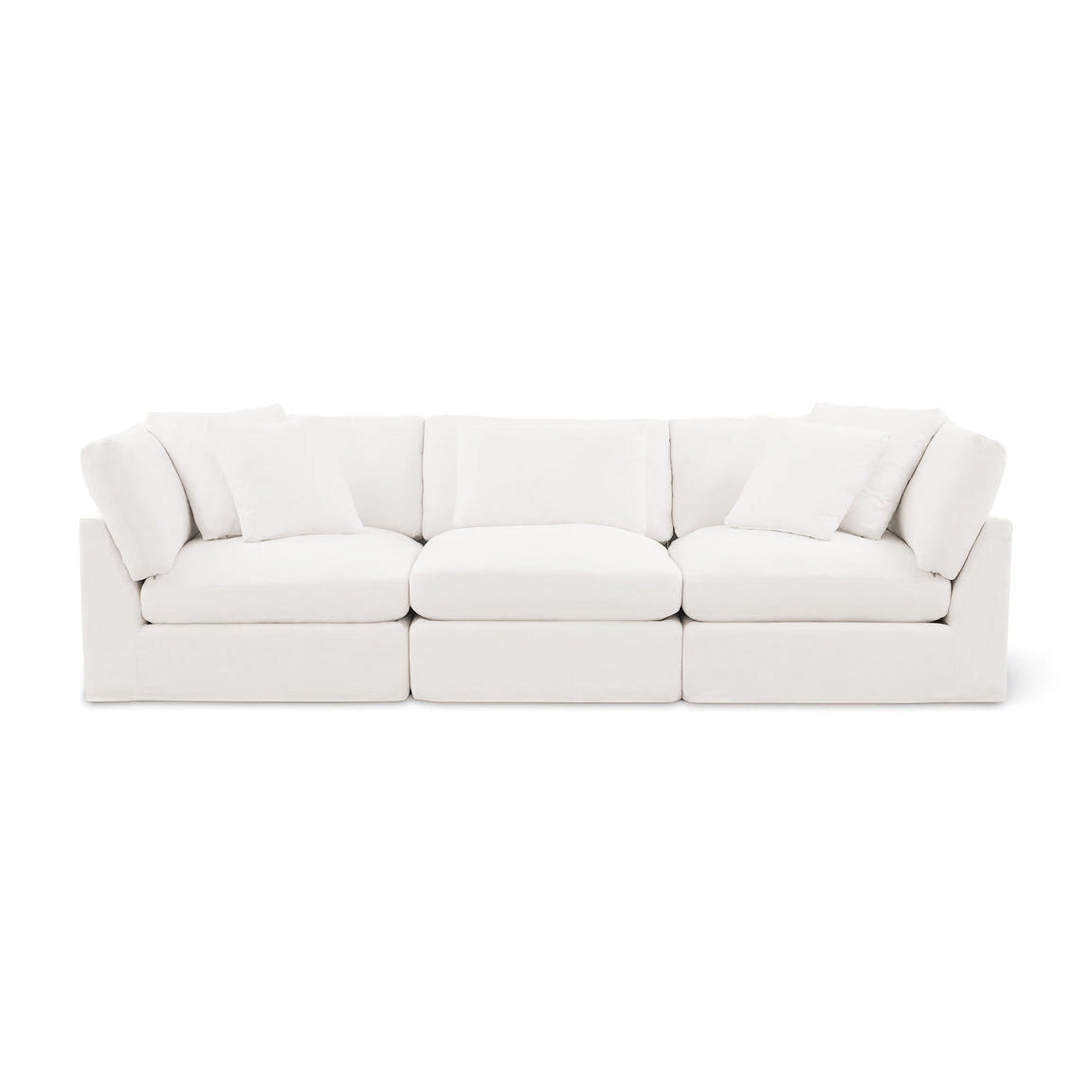 Bayside | Linen Feather Modular Couch 3 Pcs