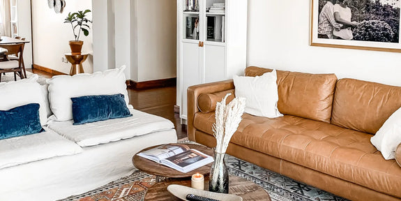 Leather sofa couch deals