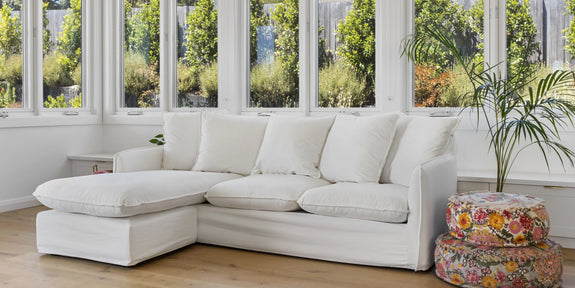 Sofa couch with chaise deals