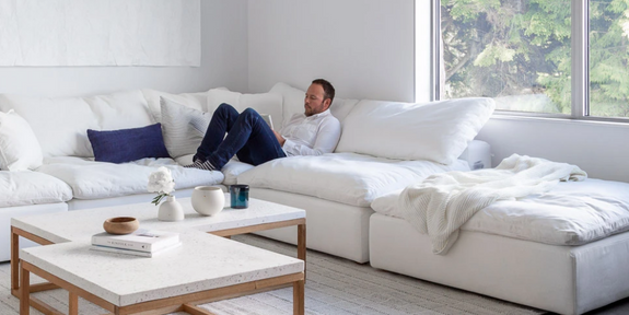 Cloud top sleeper sofa