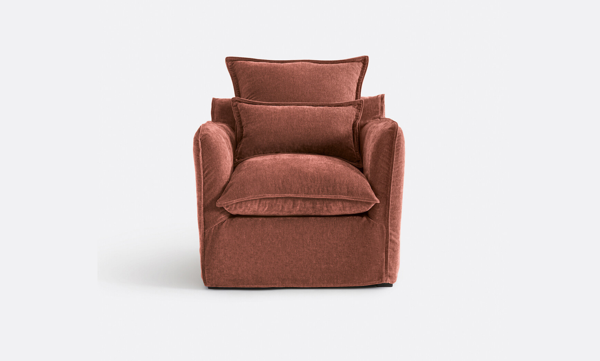 Coastal | Linen Style Slipcovered Feather Armchair Sofa