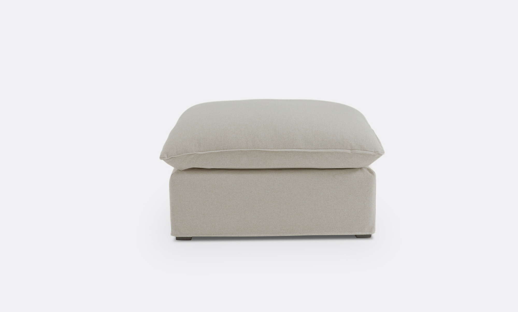 Coastal | Linen Style Ottoman