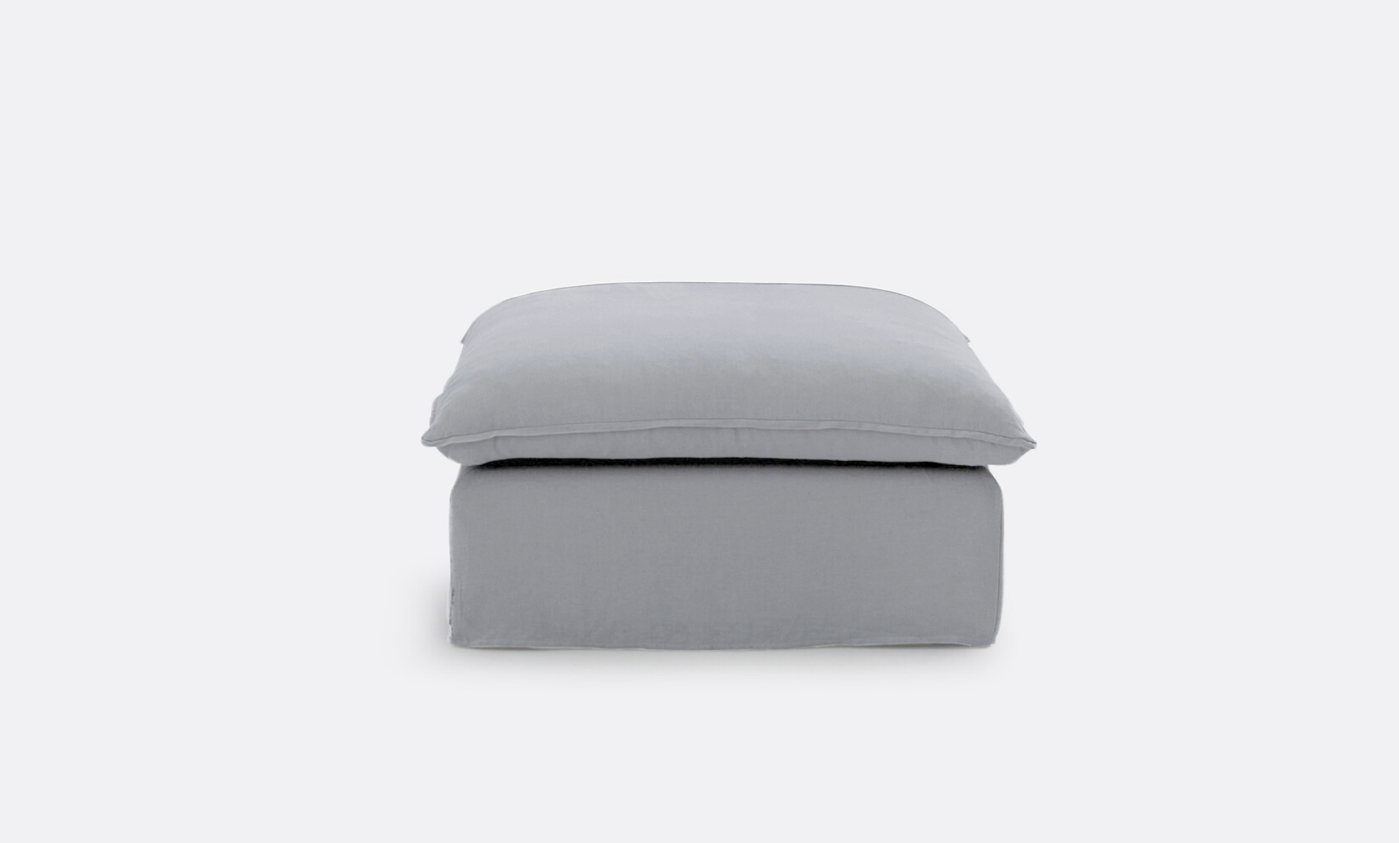 Coastal | Linen Style Ottoman