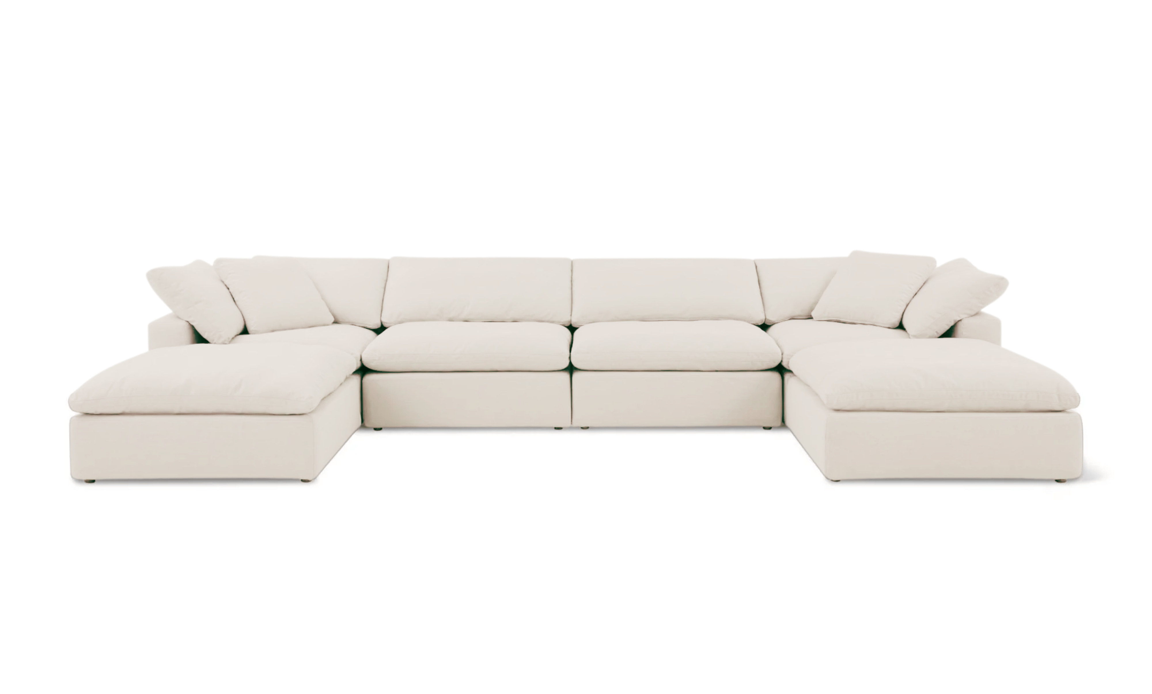 Cloud Classic | 6-Piece Modular Sofa (Includes 2 Ottomans)