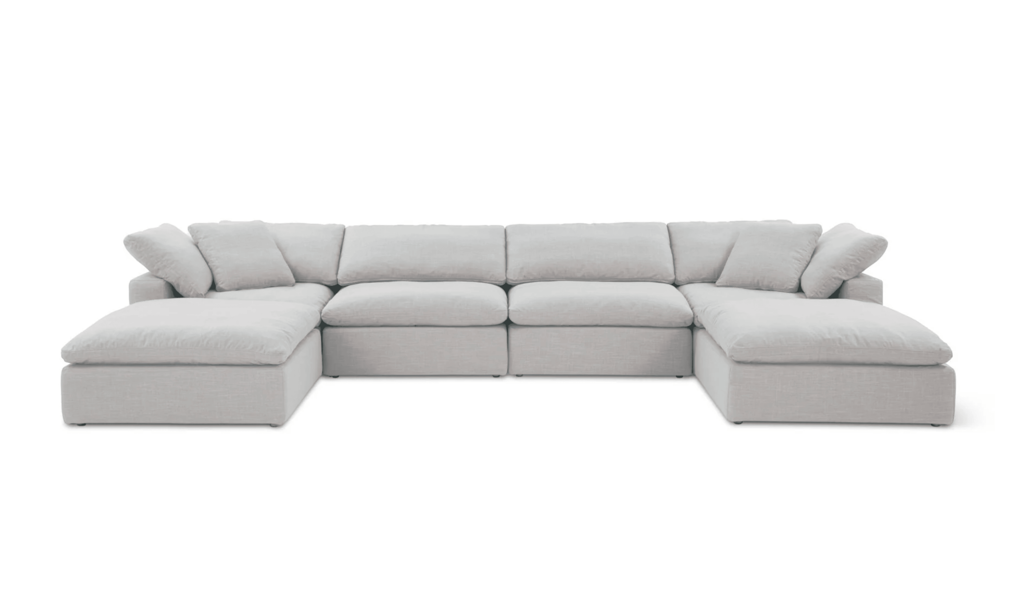 Cloud Classic | 6-Piece Modular Sofa (Includes 2 Ottomans)