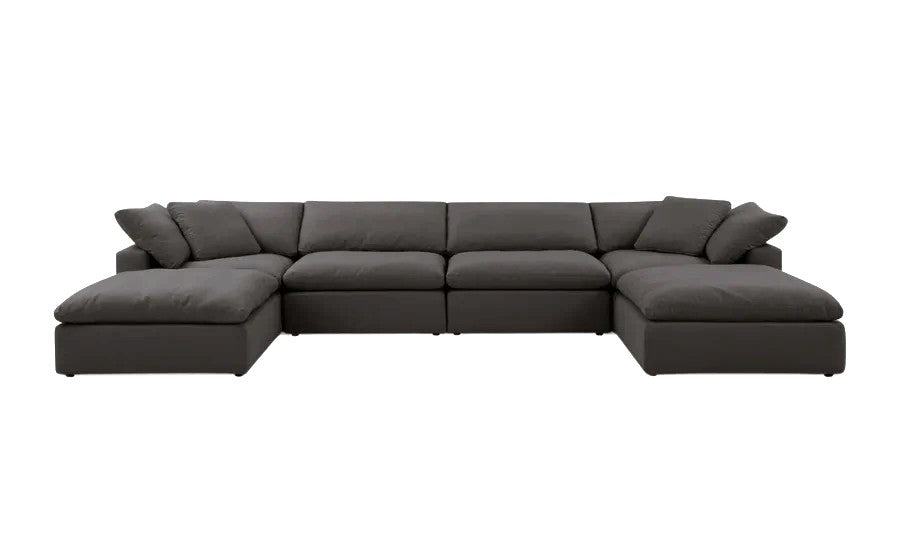 Cloud Classic | 6-Piece Modular Sofa (Includes 2 Ottomans)