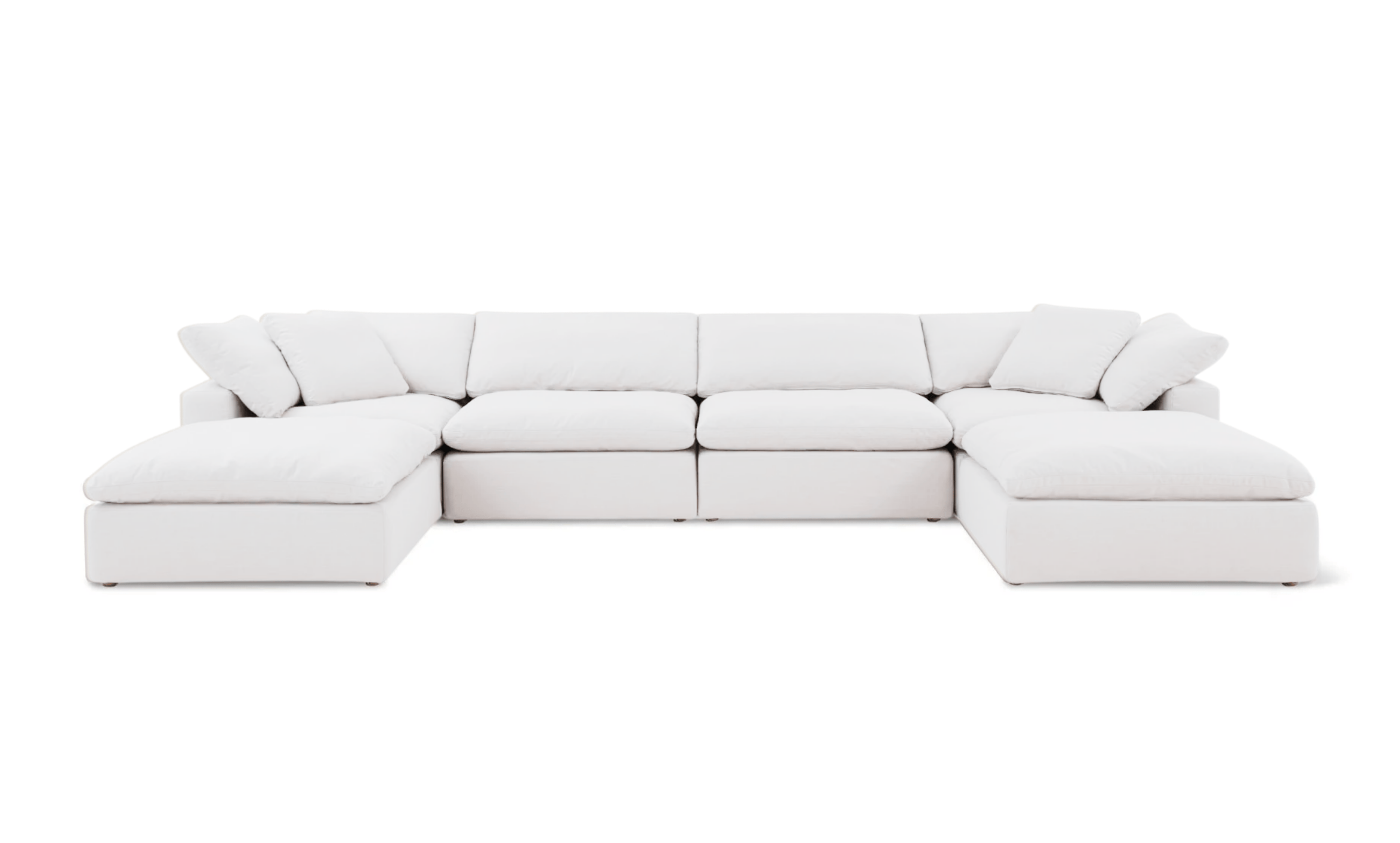 Cloud Classic | 6-Piece Modular Sofa (Includes 2 Ottomans)