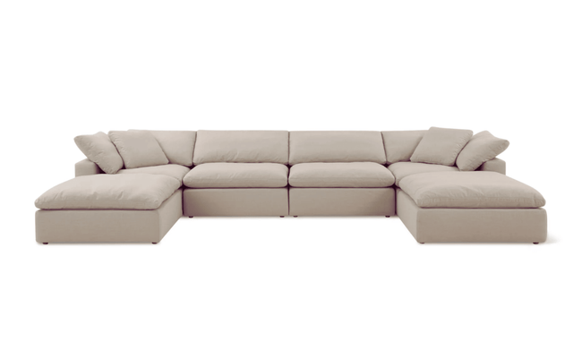 Cloud Classic | Feather Cloud Modular with 2 Ottomans