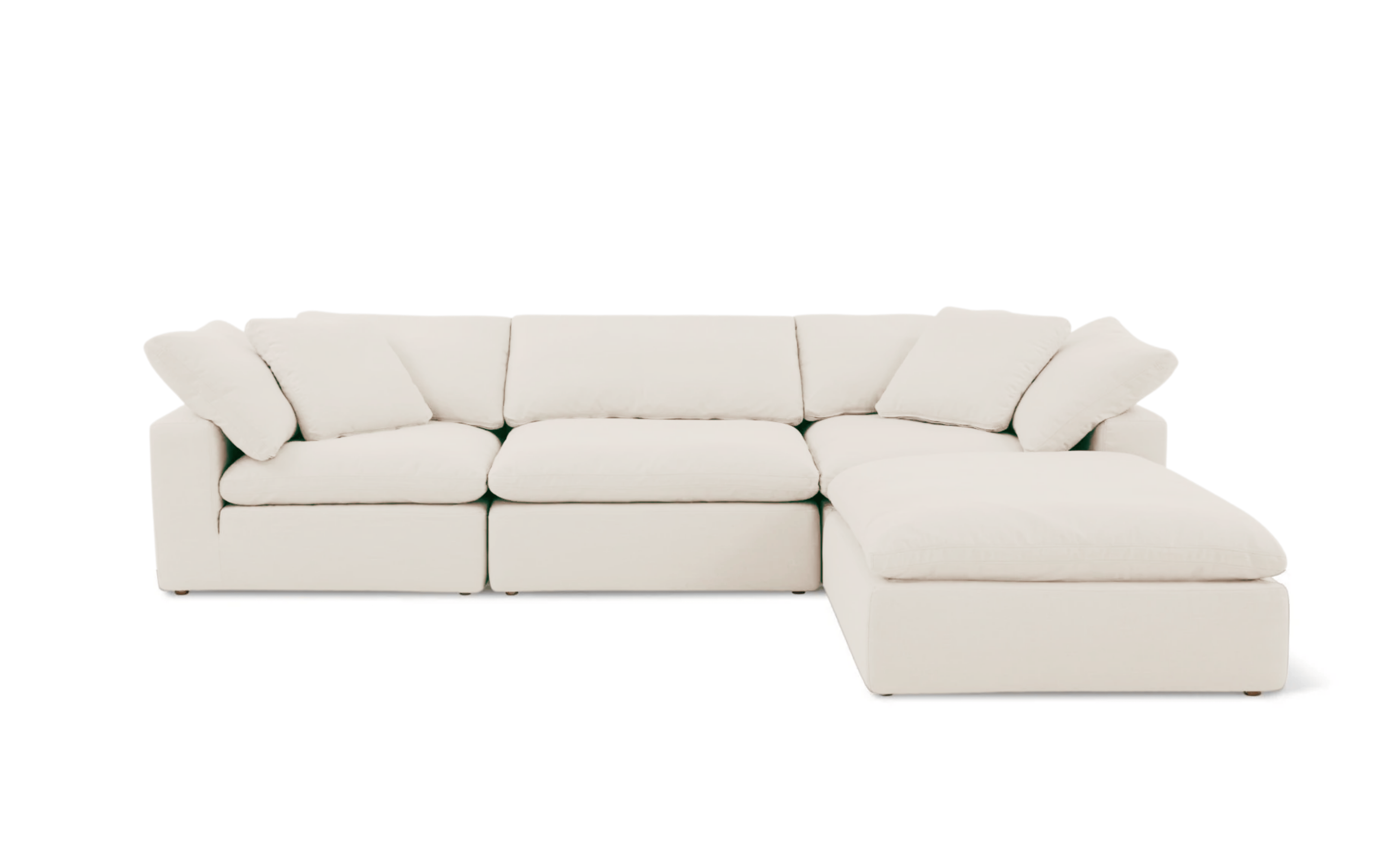 Cloud Classic | 4-Piece Modular Sofa (Includes Ottoman)/Chaise