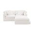 Bayside | Linen Feather Modular Couch 2 Pcs plus Ottoman