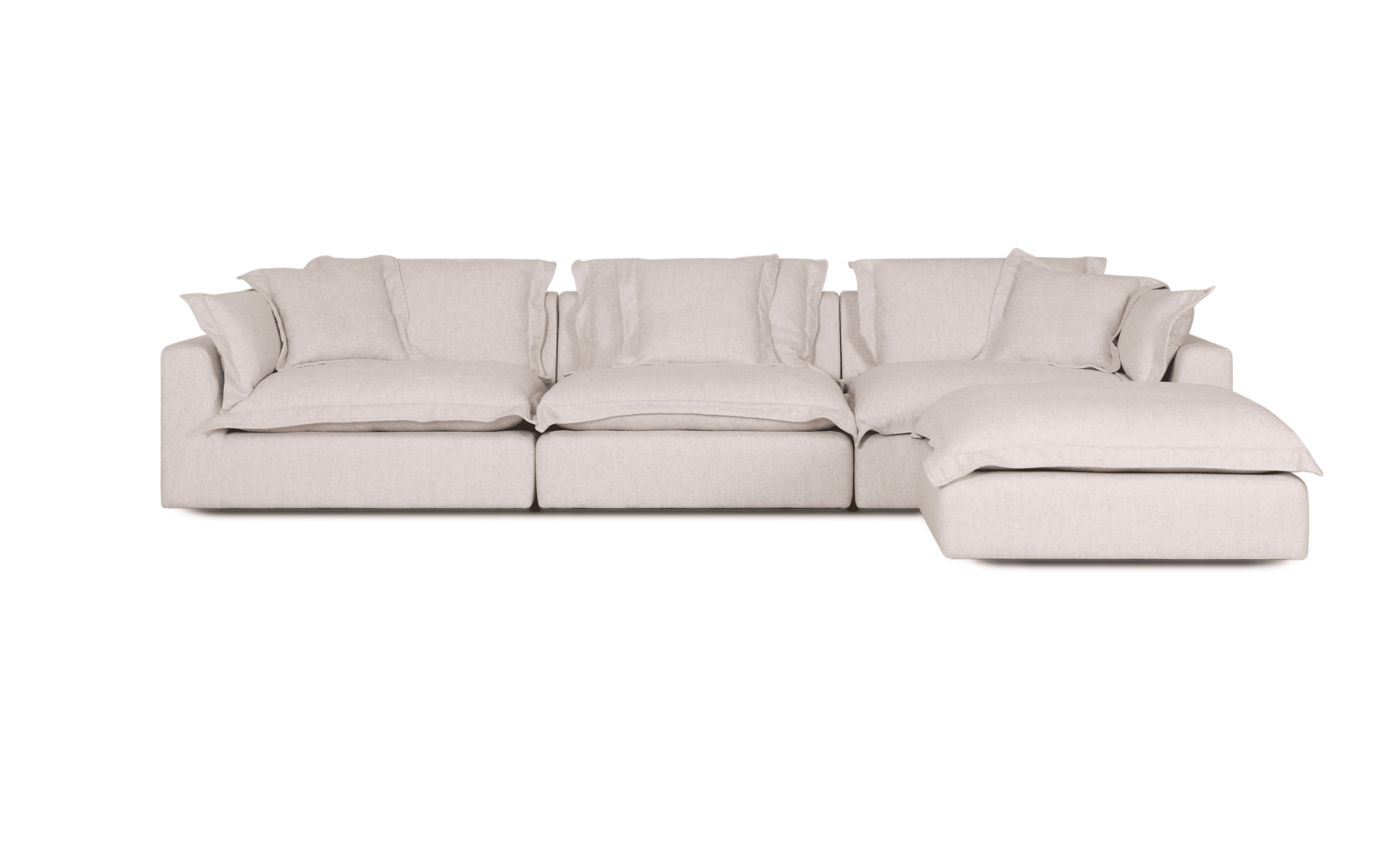 Cloud Cosy 4 Piece | Feather Cloud Modular Couch with Ottoman