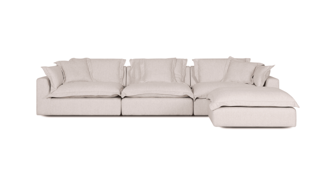 Cloud Cosy 4 Piece | Feather Cloud Modular Couch with Ottoman