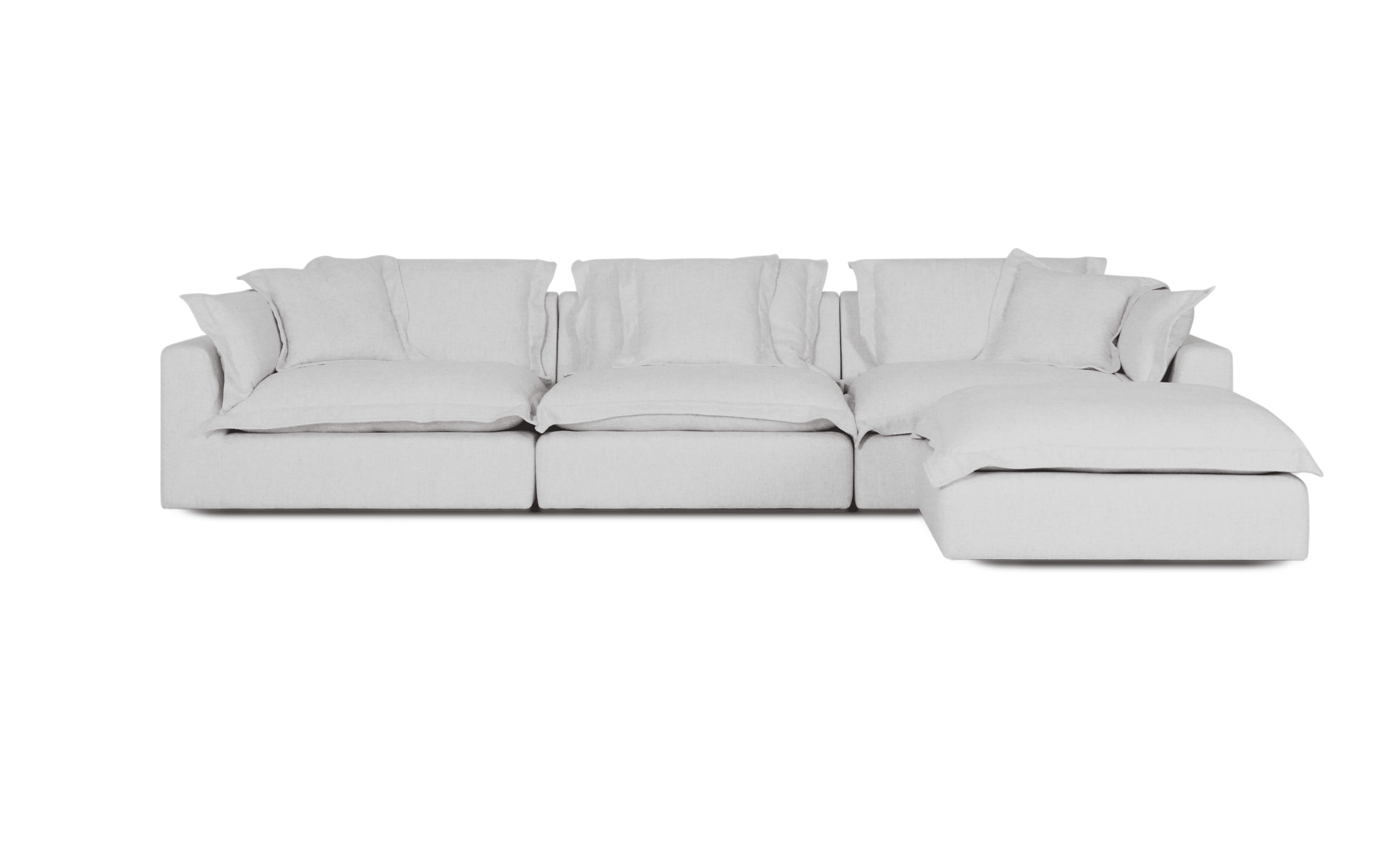 Cloud Cosy 4 Piece | Feather Cloud Modular Couch with Ottoman