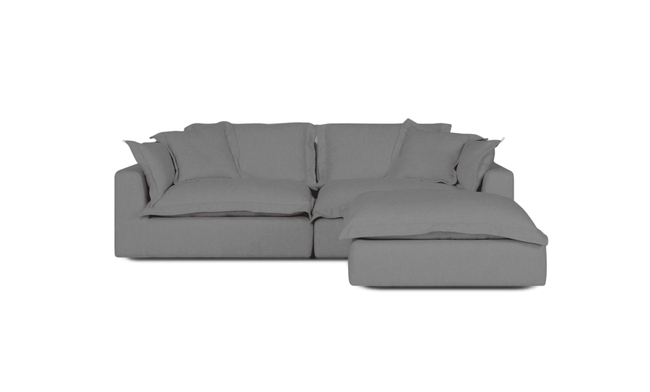 Cloud Cosy 3 Piece | Feather Cloud Modular Couch with Ottoman