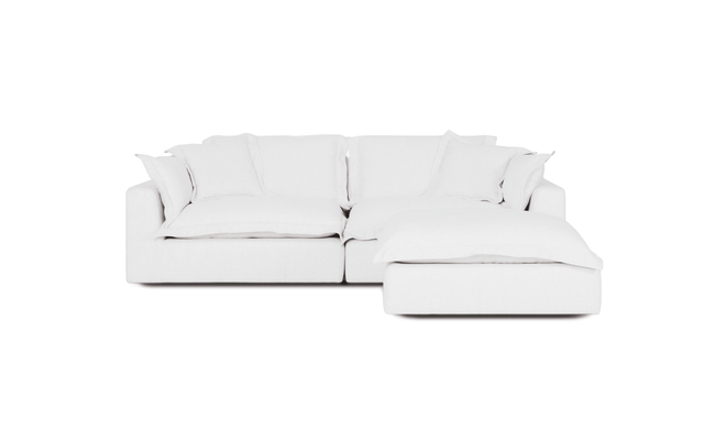 Cloud Cosy 3 Piece | Feather Cloud Modular Couch with Ottoman