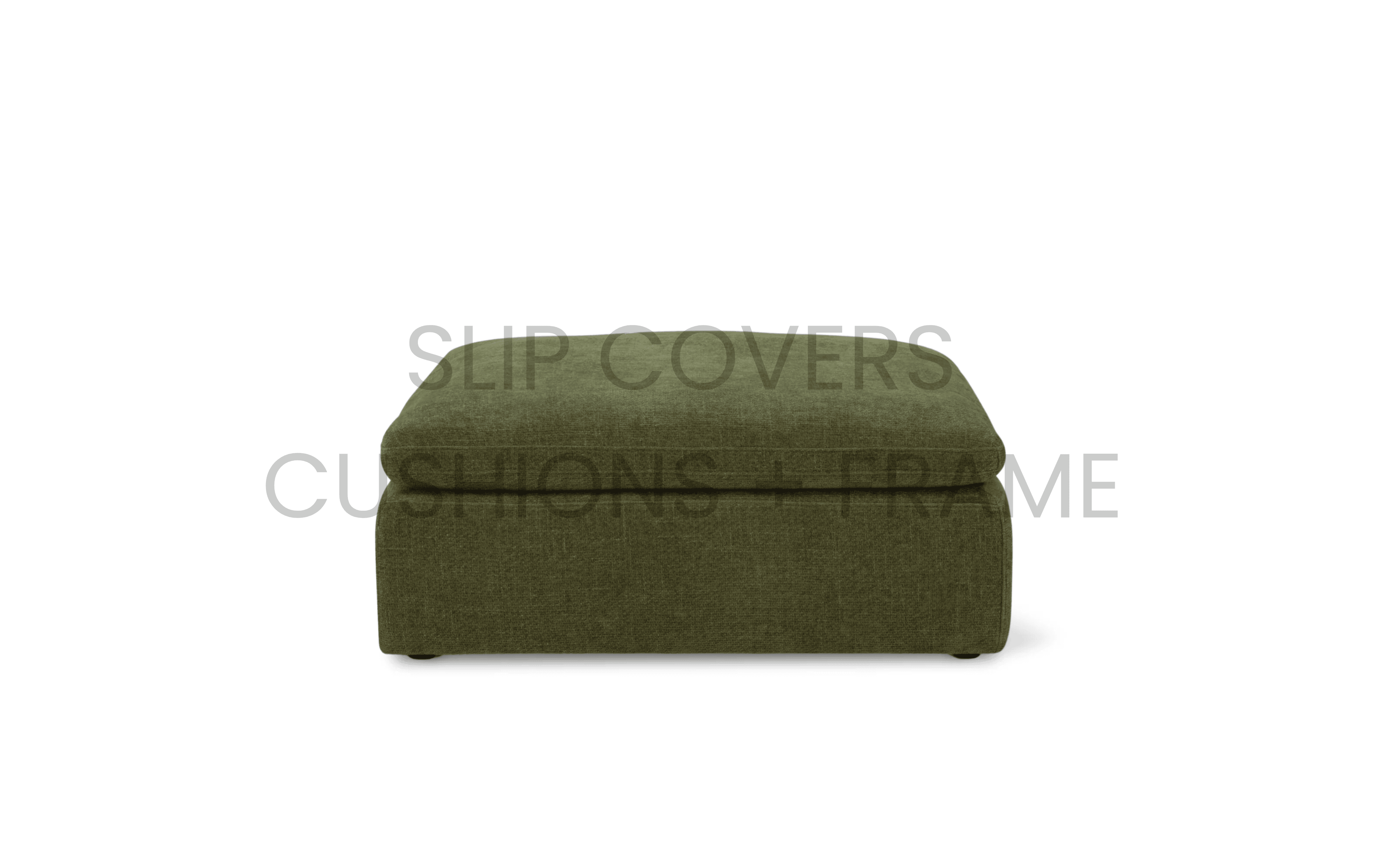 Couch Cover/ Slip Cover Only - Cloud Ottoman | Feather Down