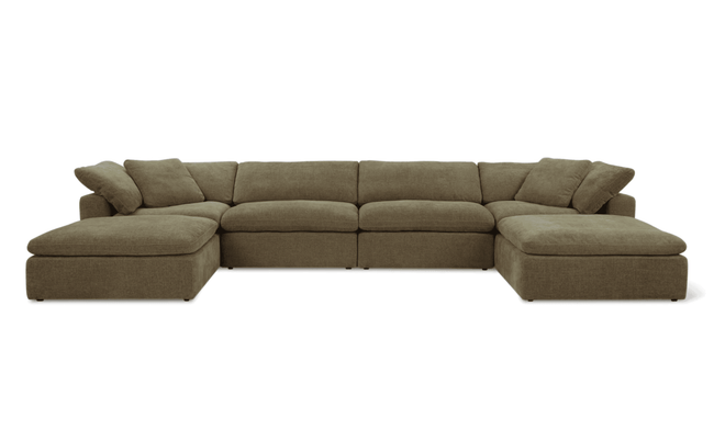 Cloud Classic | Feather Cloud Modular with 2 Ottomans