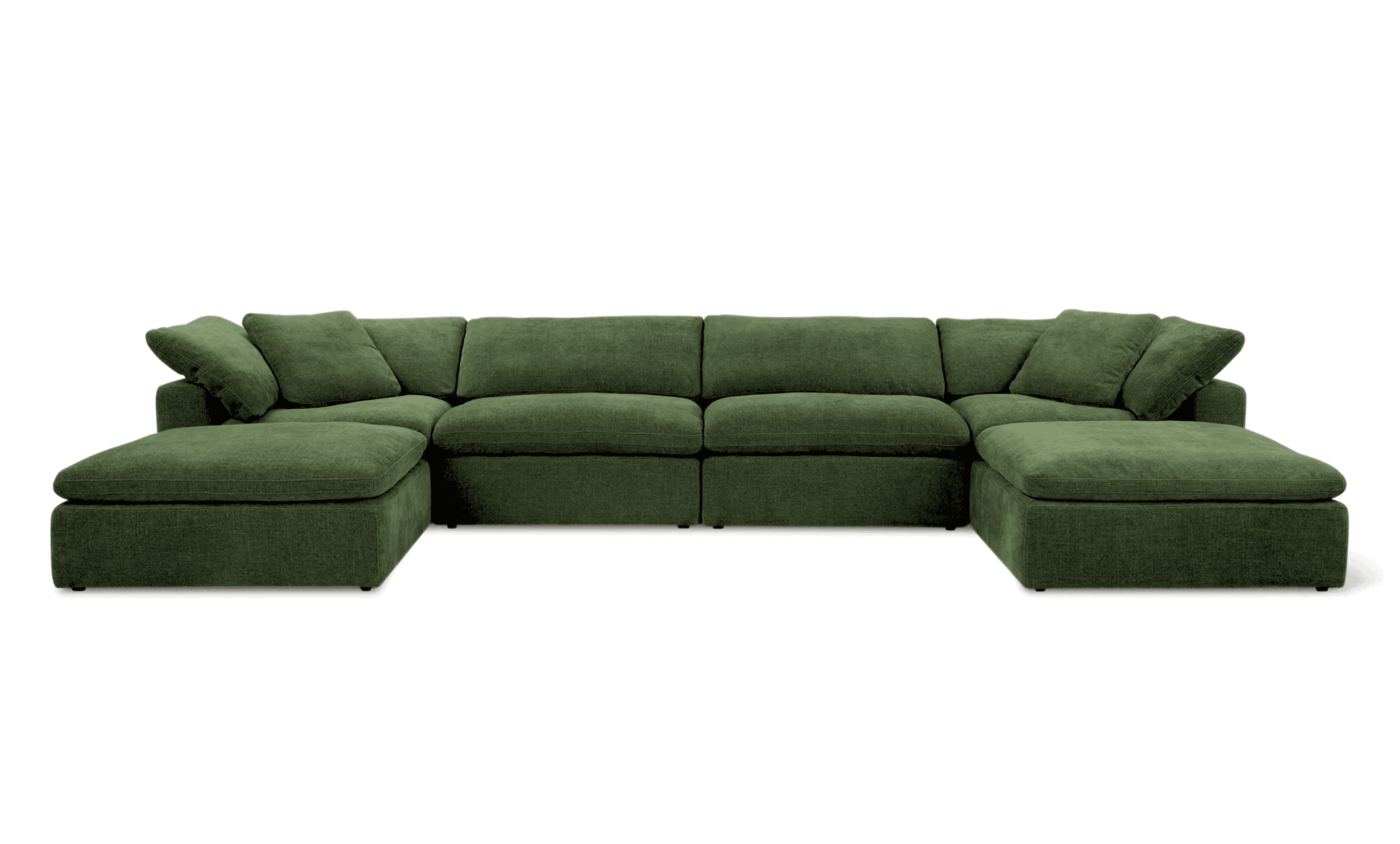 Cloud Classic | 6-Piece Modular Sofa (Includes 2 Ottomans)