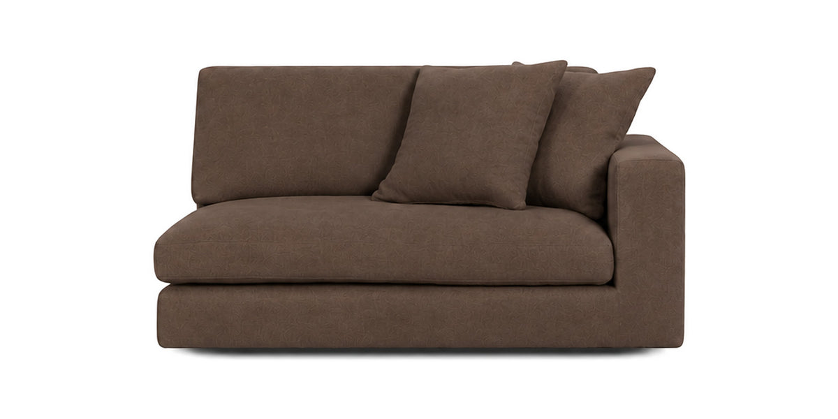 Cloud Cove End Arm Module in Chocolate Brown — End Right Arm