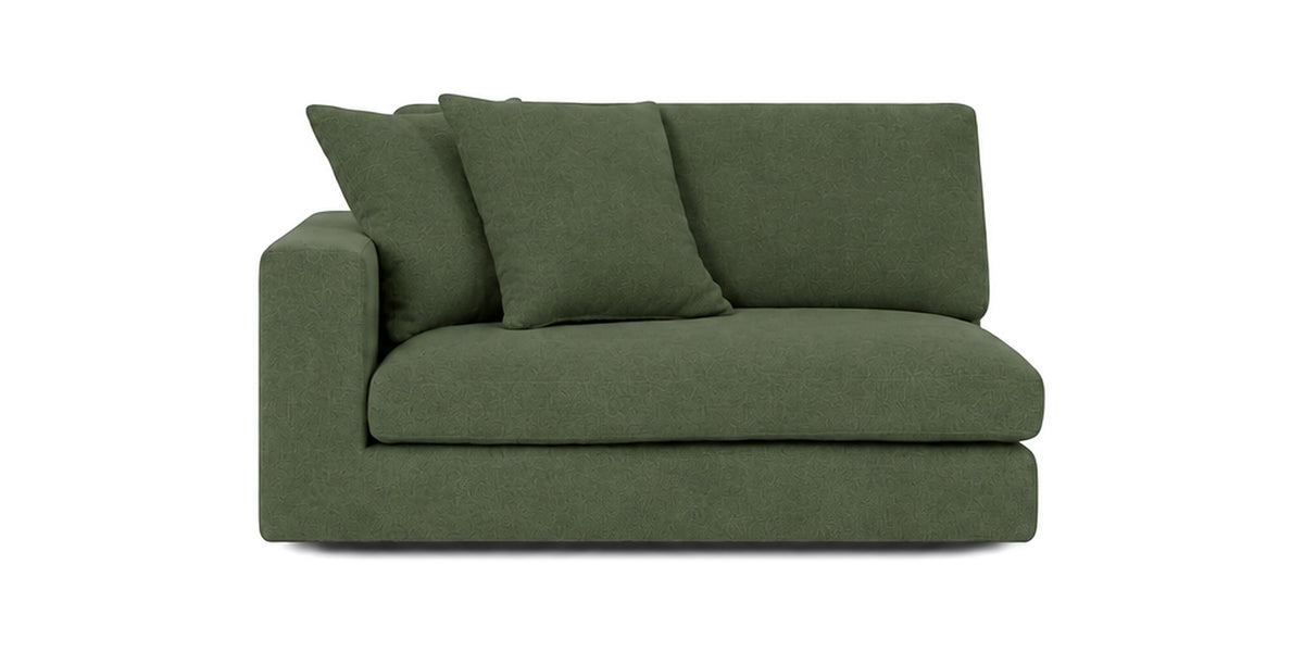 Cloud Cove End Arm Module in Heritage Green — End Left Arm
