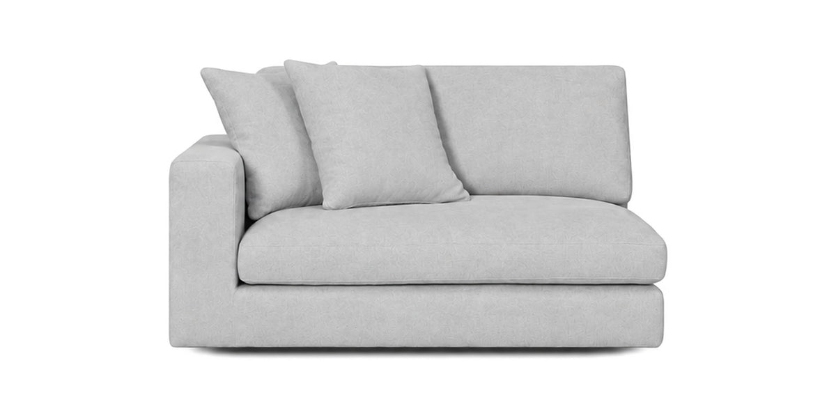 Cloud Cove End Arm Module in Light Grey — End Left Arm