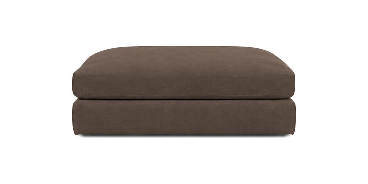 Cloud Cove Ottoman in Chocolate Brown
