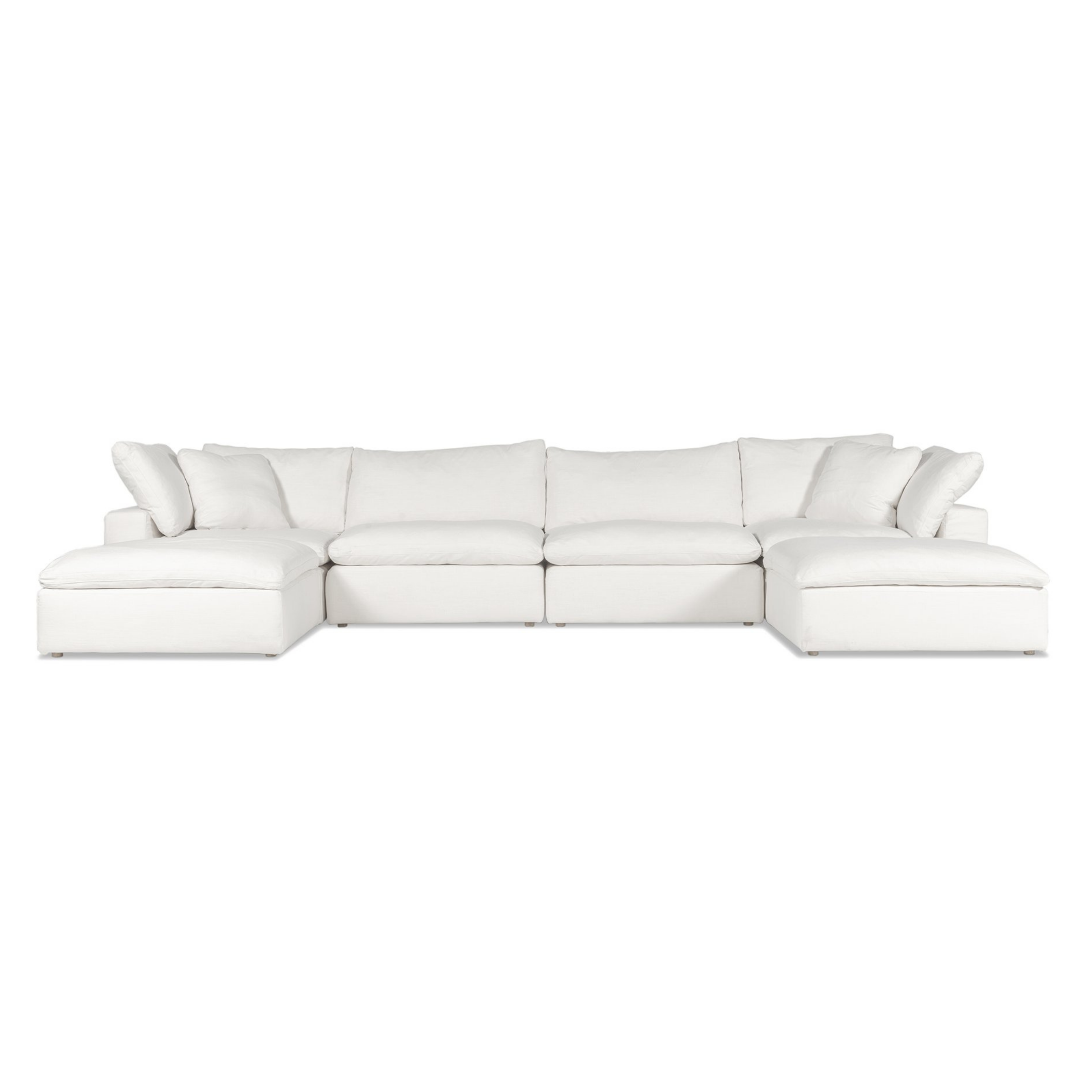 Cloud | 6-Piece Modular Sofa (Includes 2 Ottomans) - Banana Home
