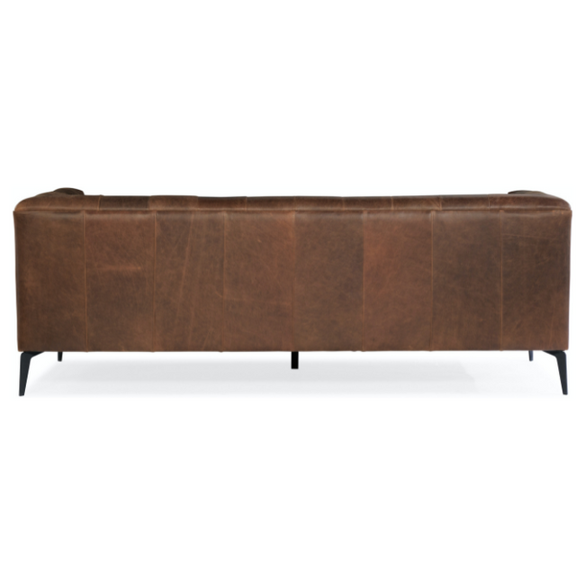 Terminal | 3 Modern Tufted Full Grain Leather Sofa - Banana Home