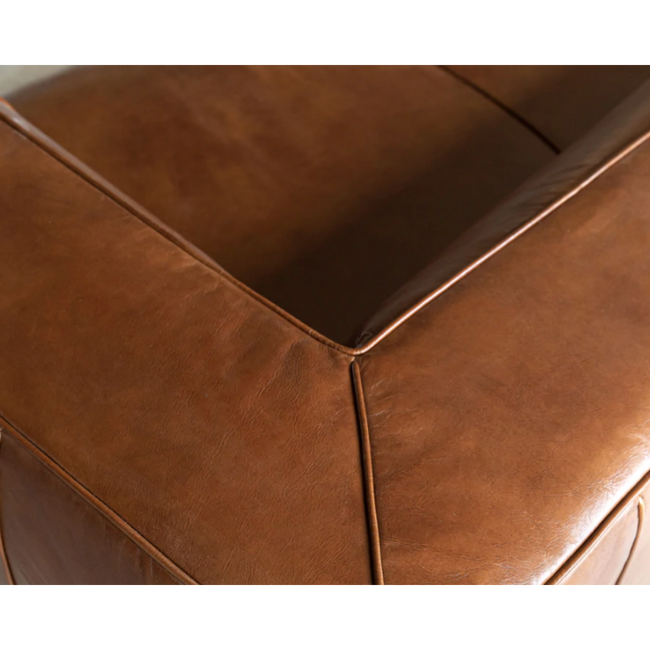 Baree | Leather Armchair - Banana Home