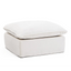 Coastal | Linen Style Ottoman - Banana Home