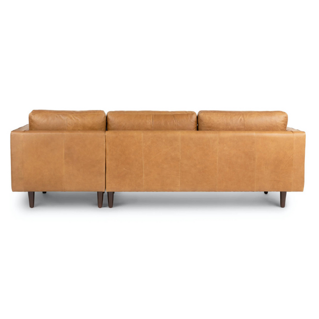 Moke | Leather 4 Seater with Reverse Chaise - Banana Home