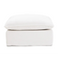 Coastal | Linen Style Ottoman - Banana Home