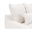 Coastal | Linen Style Slipcovered Feather 3  Chaise Seater Sofa - Banana Home
