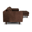 Moke | Leather 4 Seater with Reverse Chaise - Banana Home