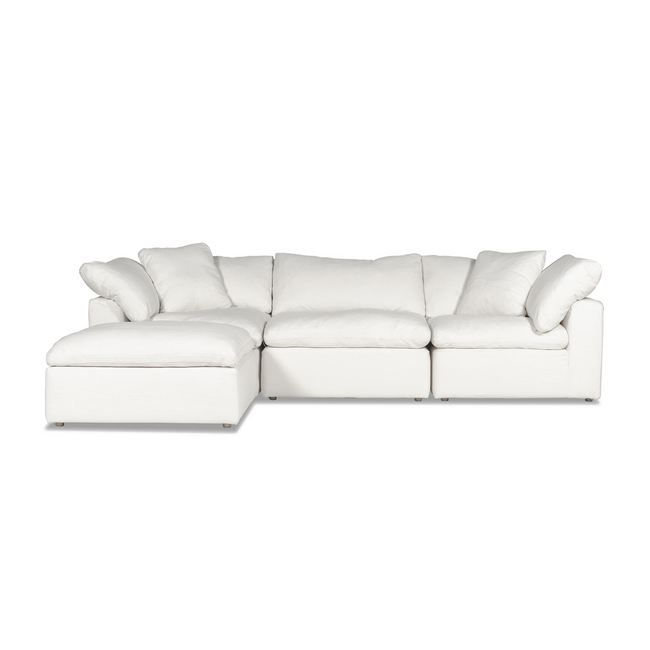 Cloud top chaise sofa