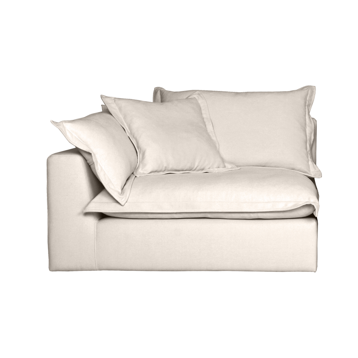 Cloud Cosy Feather Cloud Modular Couch End Chair (Left) Banana Home