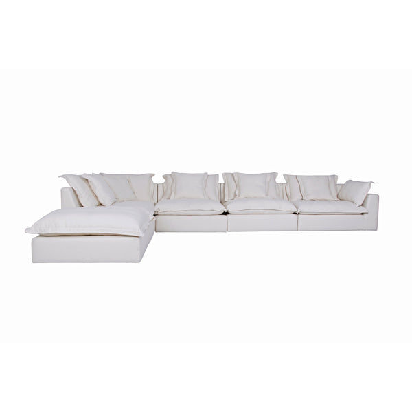 Cosy | Feather Cloud Modular Couch 6 Pcs Straight with Ottoman